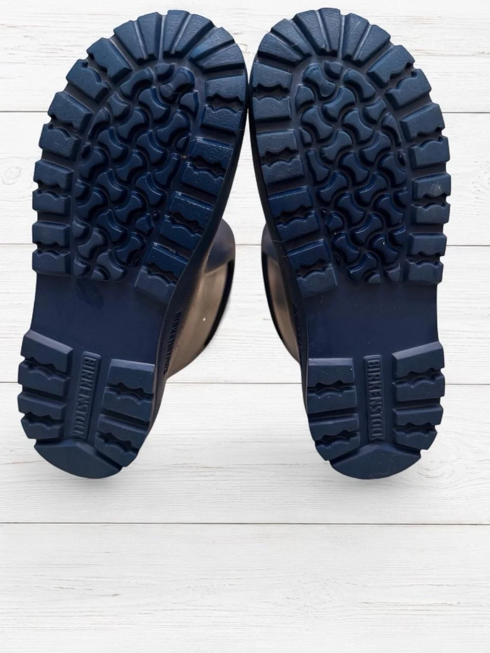 Birkenstock Kids Navy Blue Rubber Rain Boots
